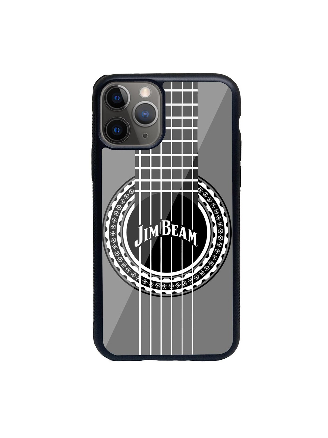 

Macmerise Grey & Black Printed iPhone 11 Pro Glass Phone Case
