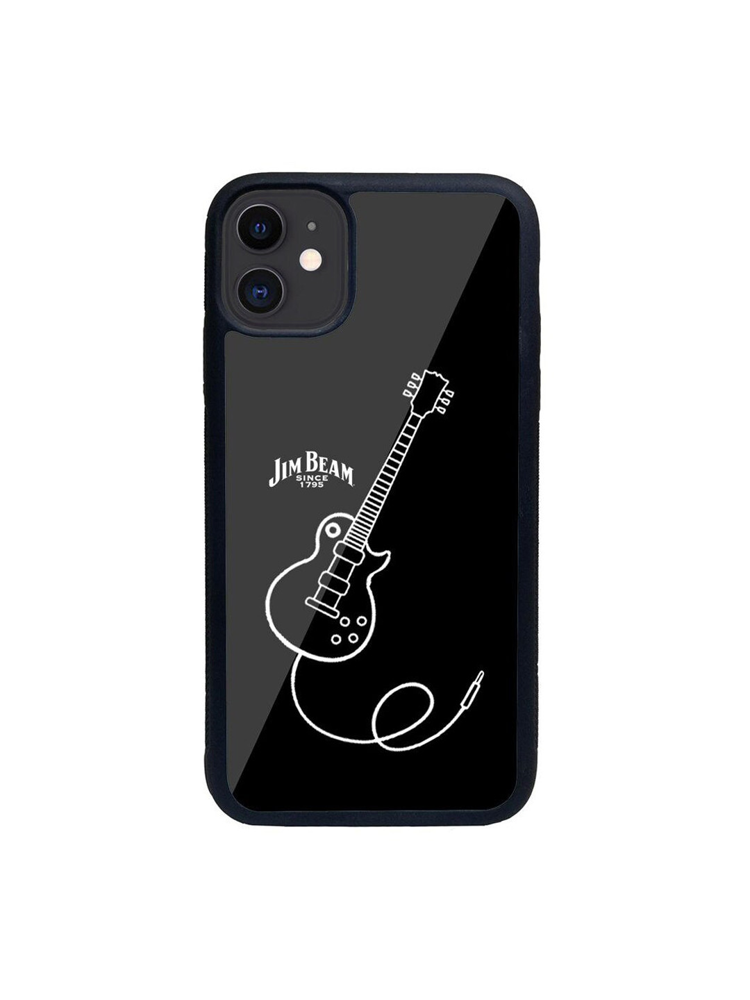 

macmerise Black Printed iPhone 13 Glass Phone Case