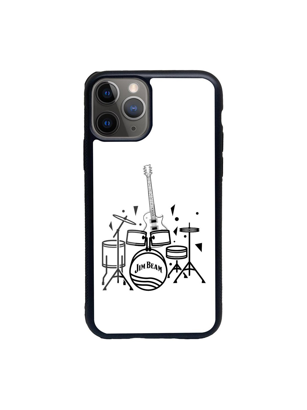 

macmerise White Jim Beam The Band Printed iPhone 11 Pro Glass Back Case