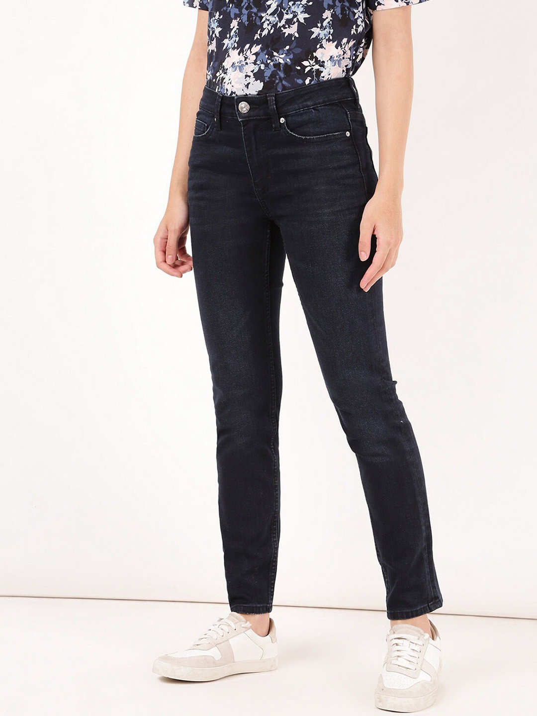 

Marks & Spencer Women Navy Blue High-Rise Jeans