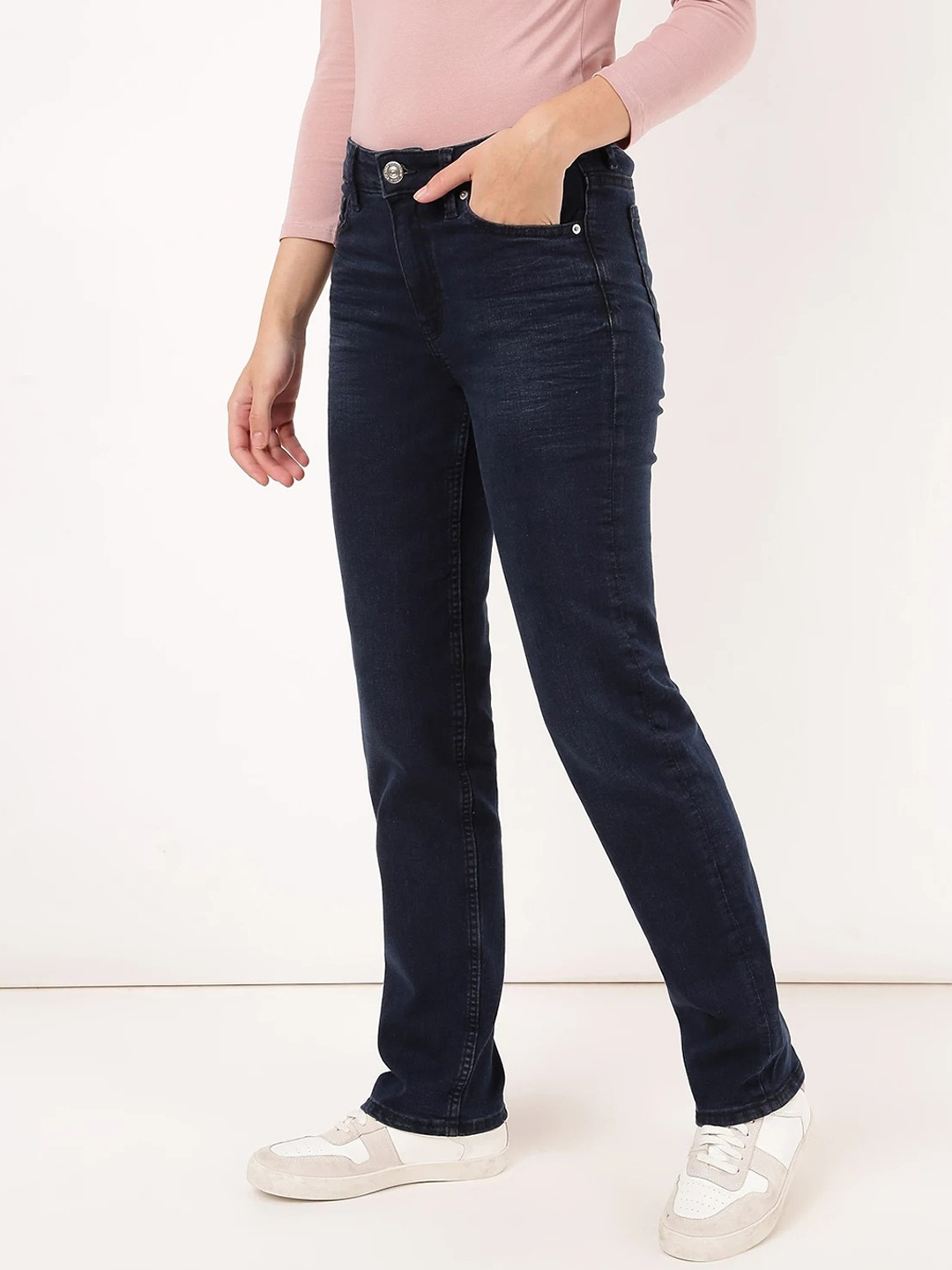 

Marks & Spencer Women Navy Blue High-Rise Jeans
