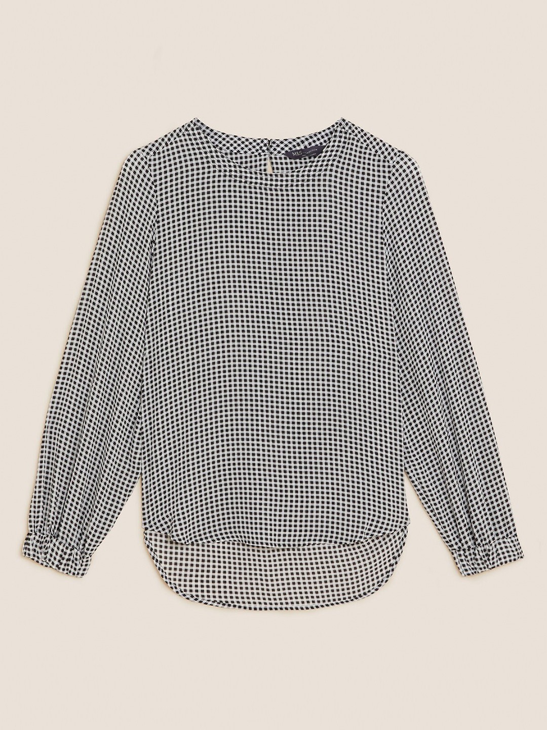 

Marks & Spencer Women Black & White Printed T-shirt