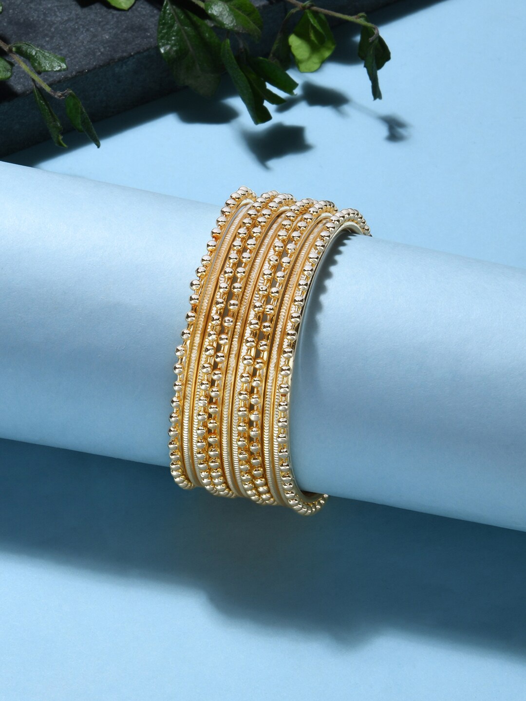 

Fida Set of 12 Gold-Plated Bangle Set