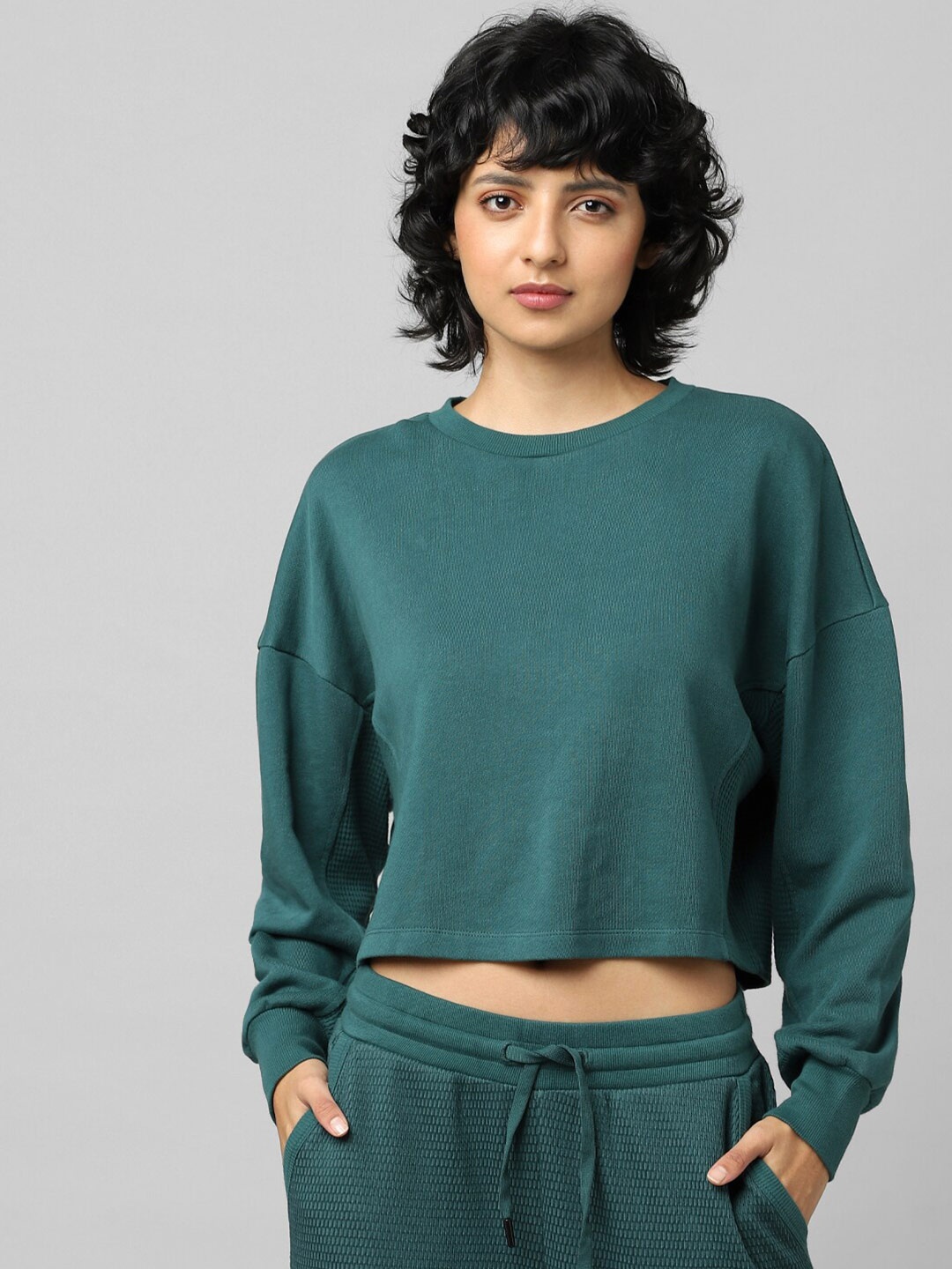 

ONLY Women ONLAELIA LS SWEAT IN Sweatshirt, Green