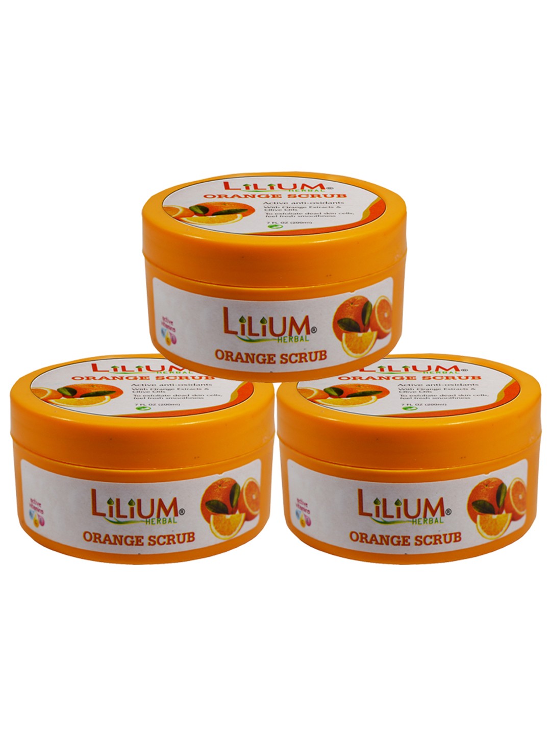 

Lilium Set Of 3 Orange Face Scrub 200ml