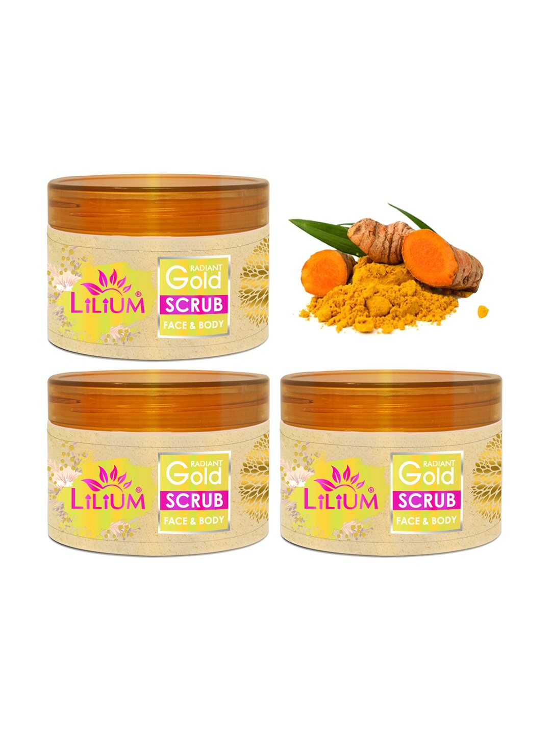 

Lilium Set Of 3 PH-balanced Gold Face Scrub 750ml