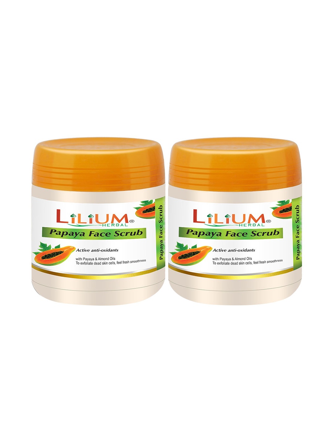 

Lilium Set Of 2 Pappaya Face Scrub, Yellow