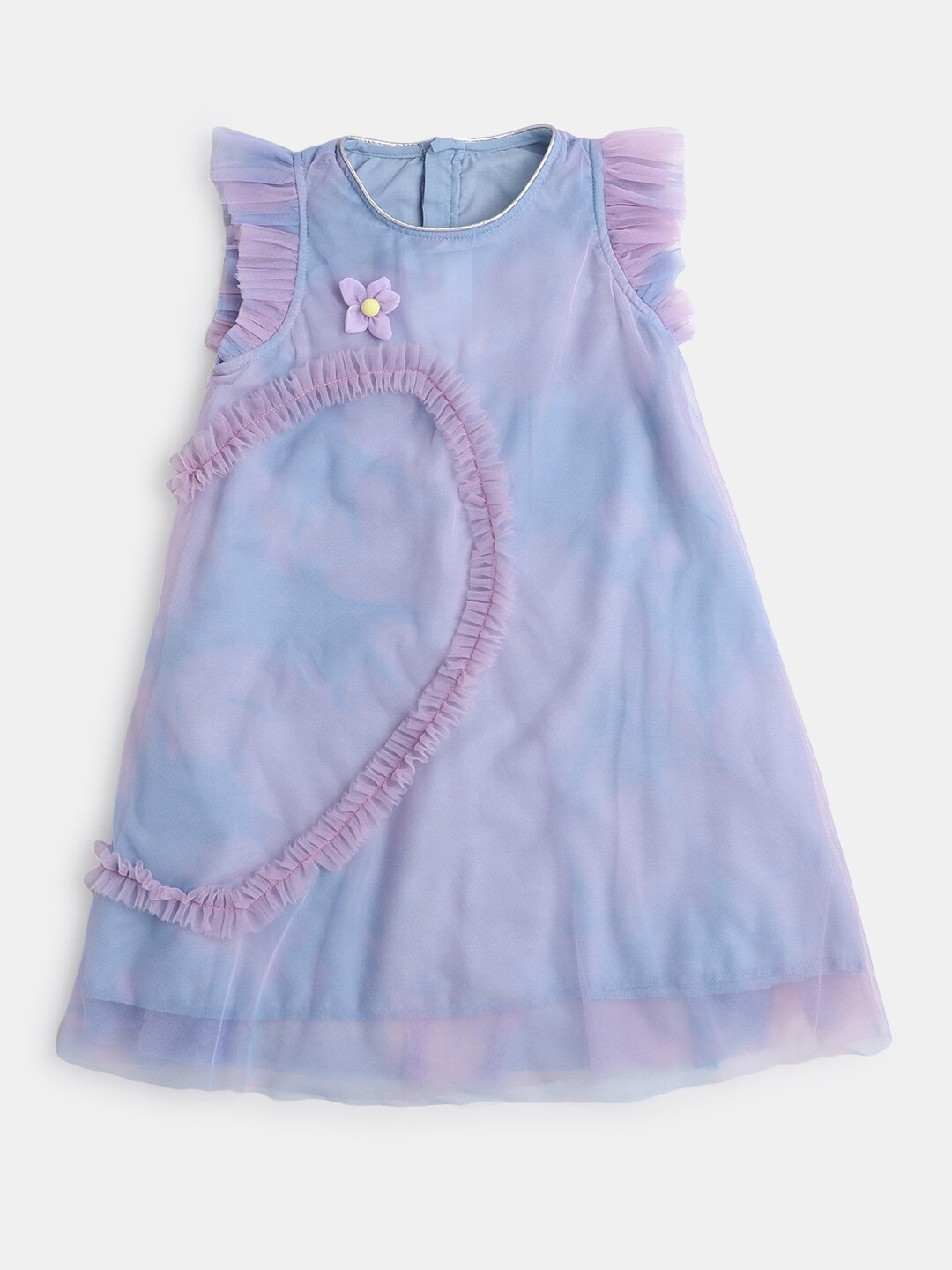 

Hopscotch Girls Purple & Blue A-Line Casual Dress