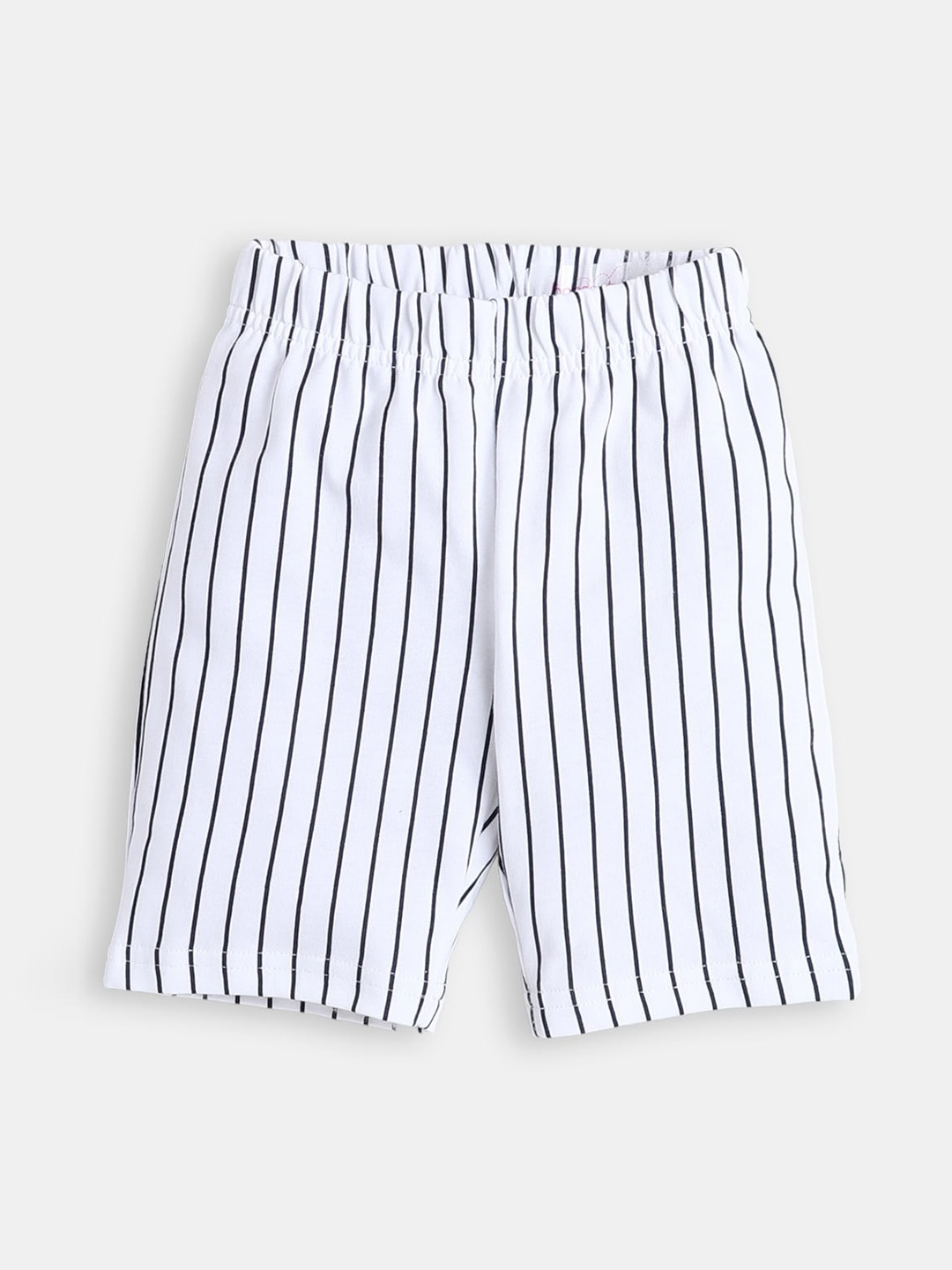 

Hopscotch Boys Striped Regular Shorts, White