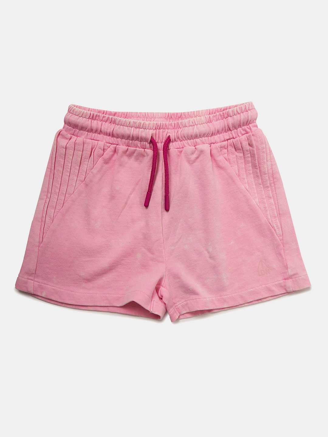 

Angel & Rocket Girls Solid Cotton Shorts, Pink
