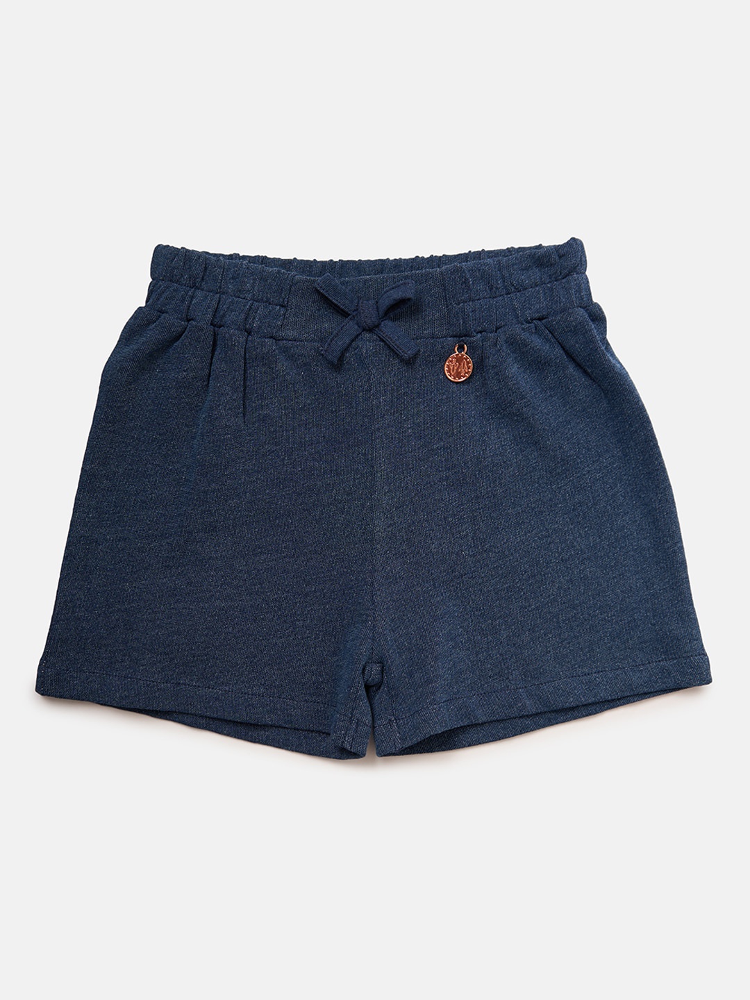 

Angel & Rocket Girls Solid Cotton Shorts, Blue