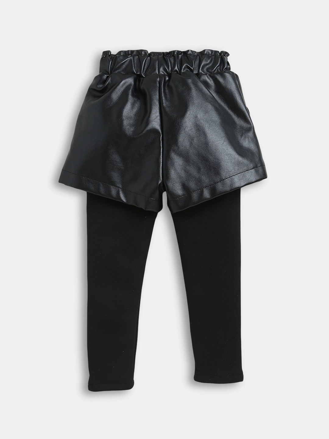 

Hopscotch Girls Black Solid Ankle-Length Leggings