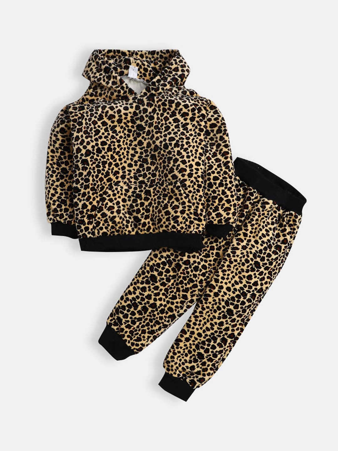 

Hopscotch Girls Brown & Black Printed Top with Trousers