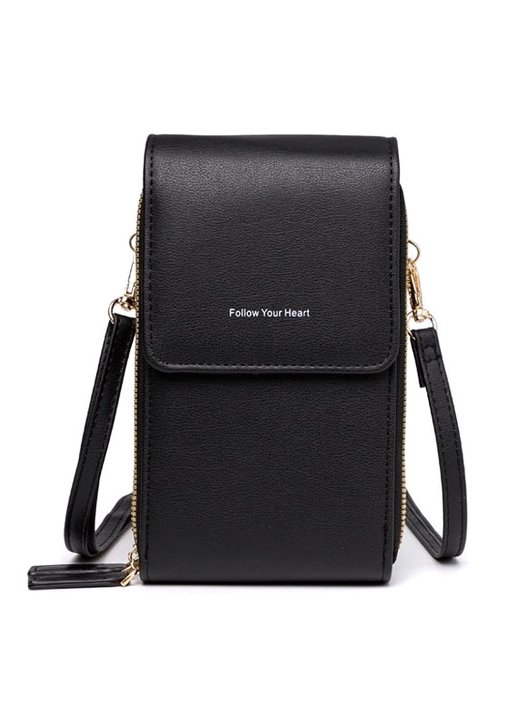 

Diva Dale Black PU Structured Sling Bag