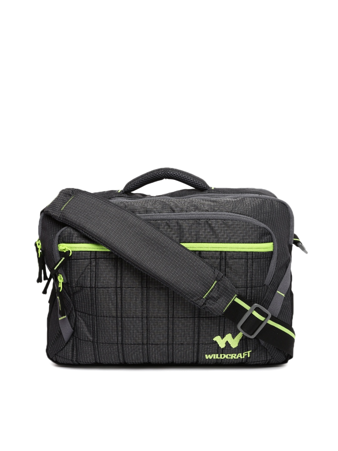 

Wildcraft Unisex Grey Checked Messenger Bag