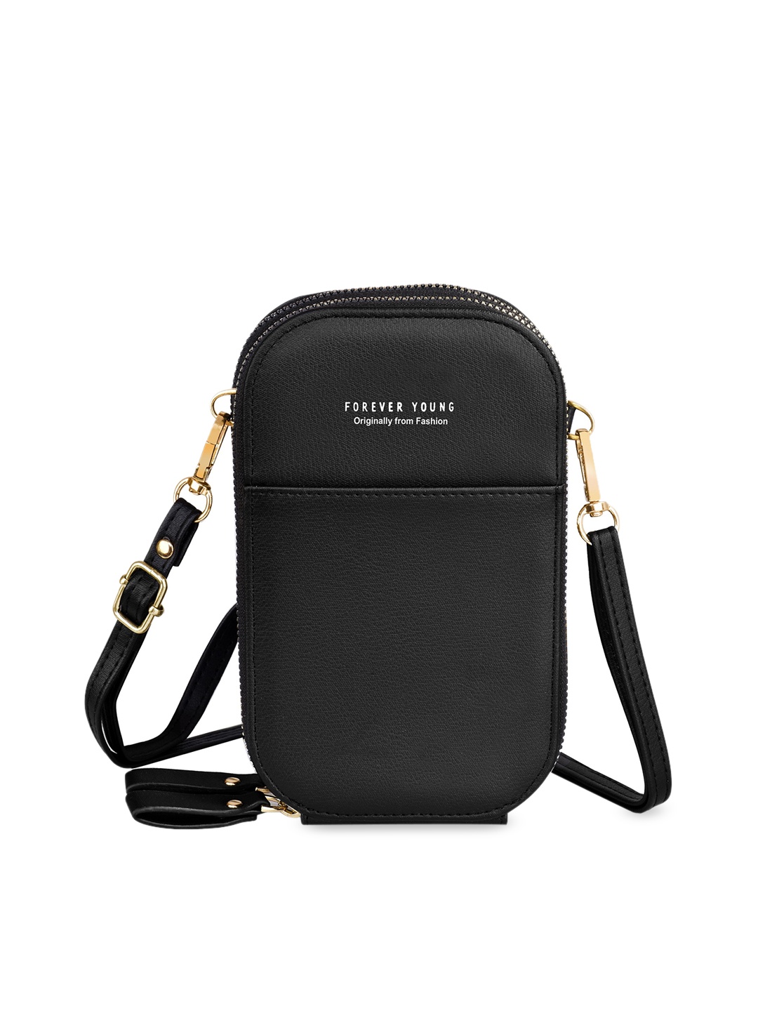 

Diva Dale Black PU Structured Sling Bag