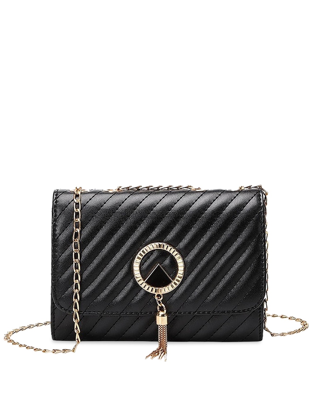 

Diva Dale Black PU Structured Sling Bag