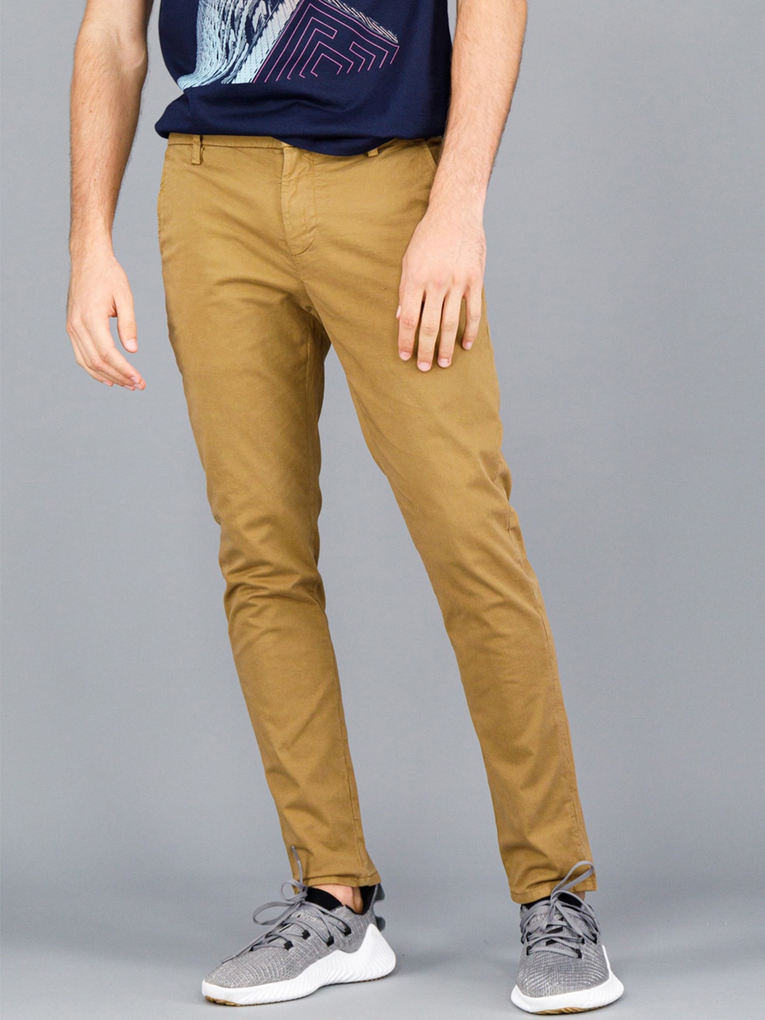 

FREESOUL Men Beige Trousers