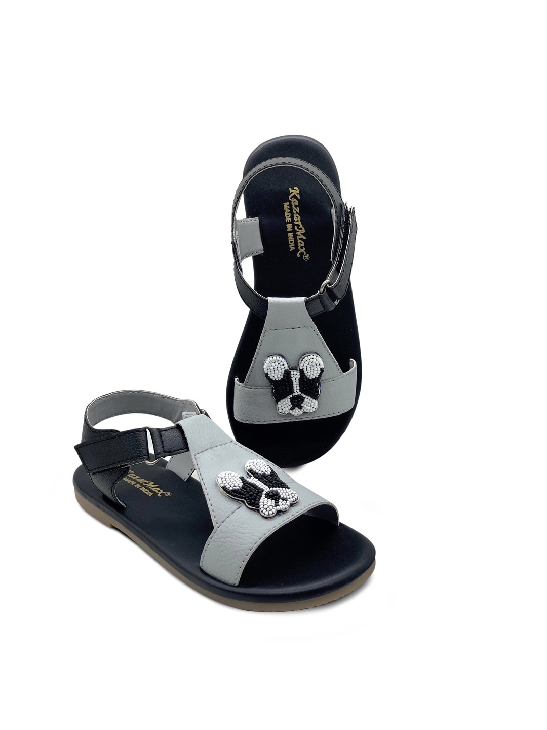 

KazarMax Boys PU Comfort Sandals, Grey