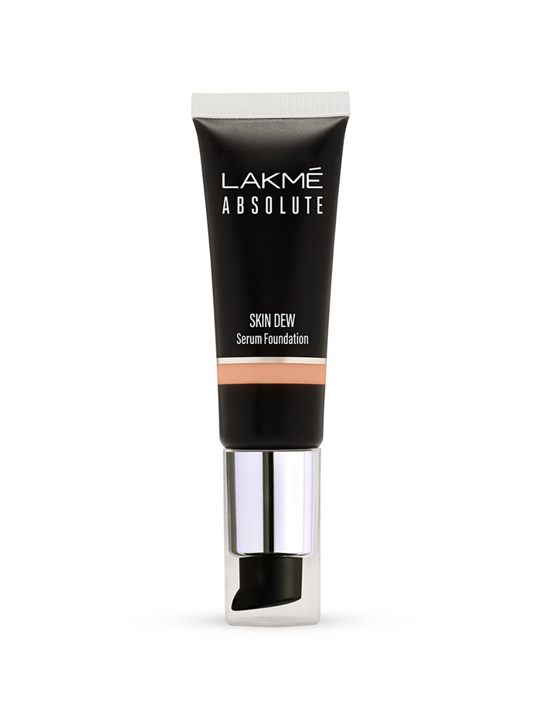 

Lakme Absolute Skin Dew Serum Foundation with Niacinamide 30 g - Cool Ivory, Black