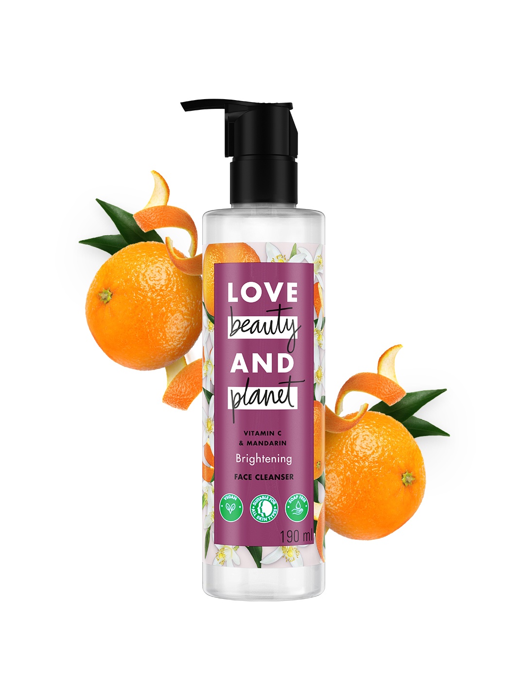 

Love Beauty & Planet Brightening Vitamin C & Mandarin Face Cleanser - 190 ml, Purple