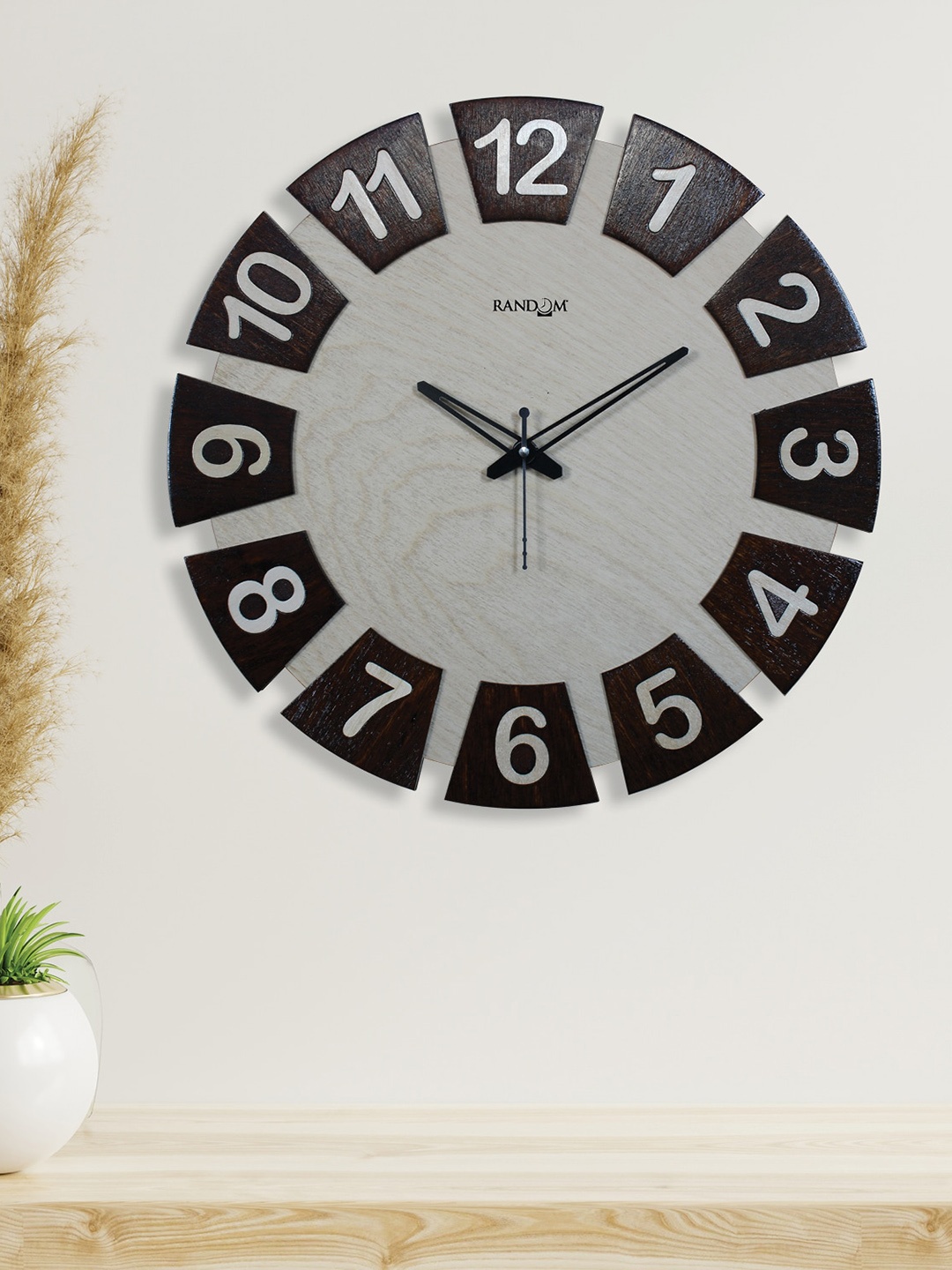 

RANDOM Unisex Cream Clocks