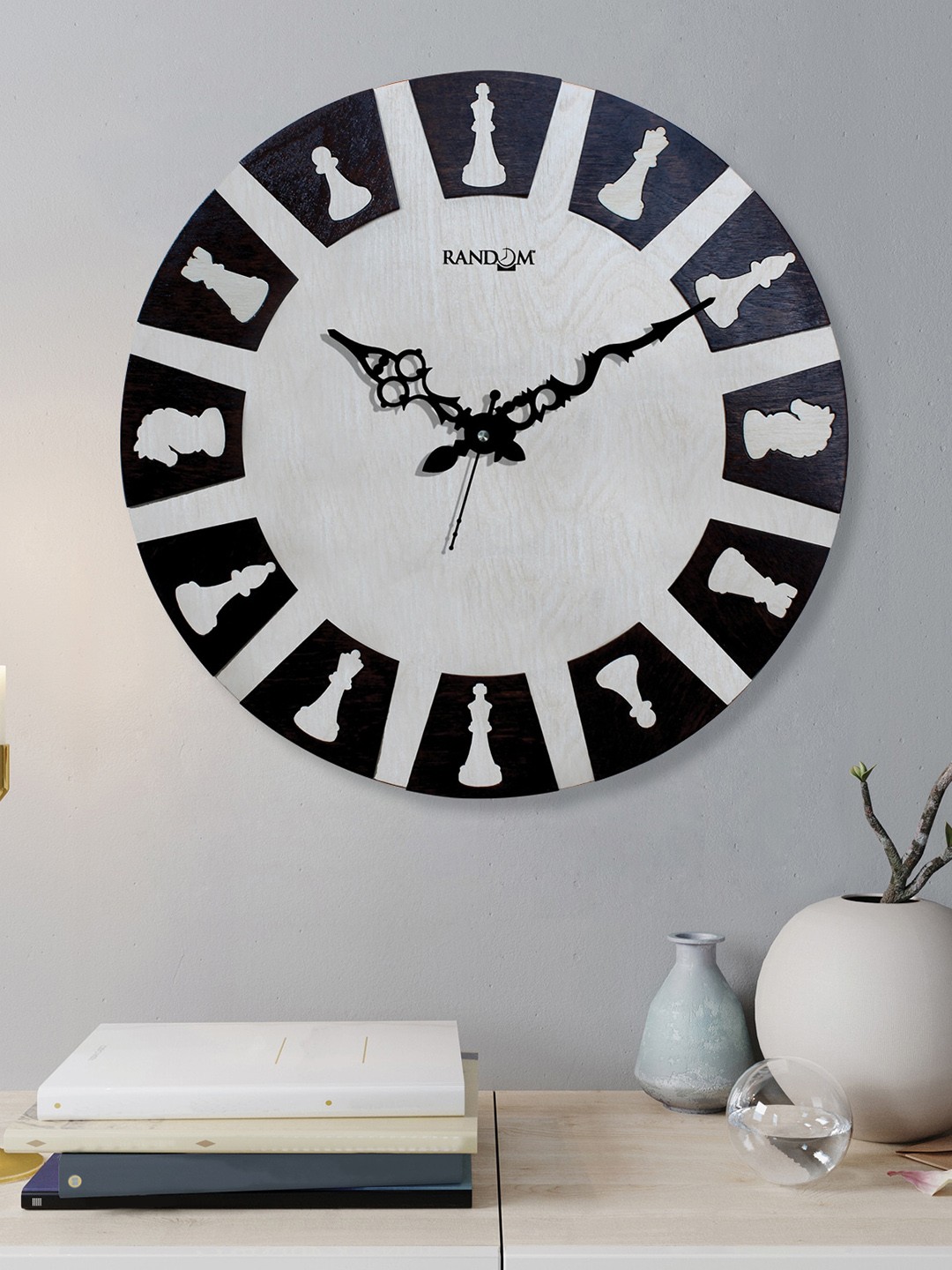 

RANDOM Unisex Cream Clocks