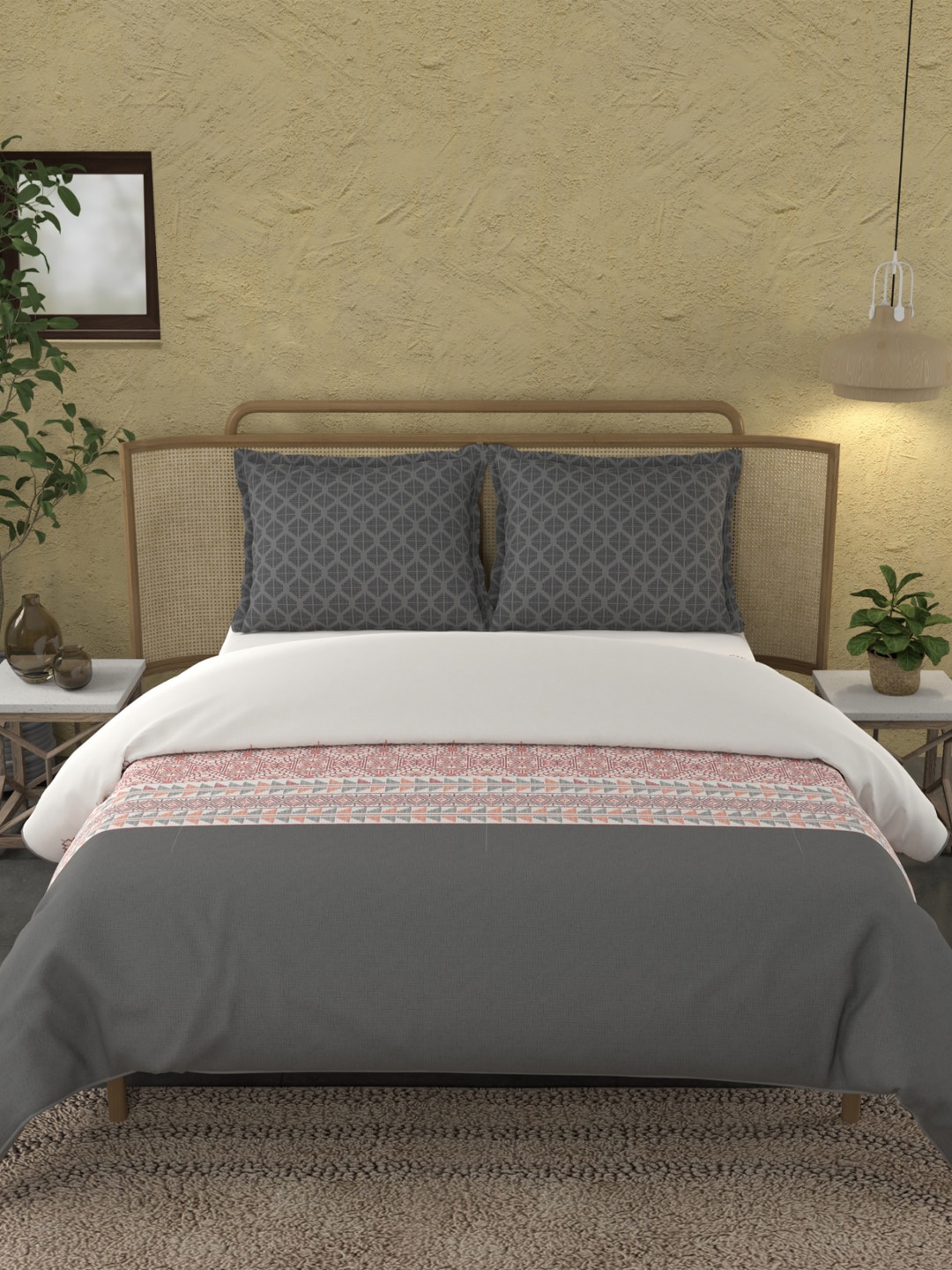 

MYTRIDENT Unisex Grey Blankets Quilts and Dohars