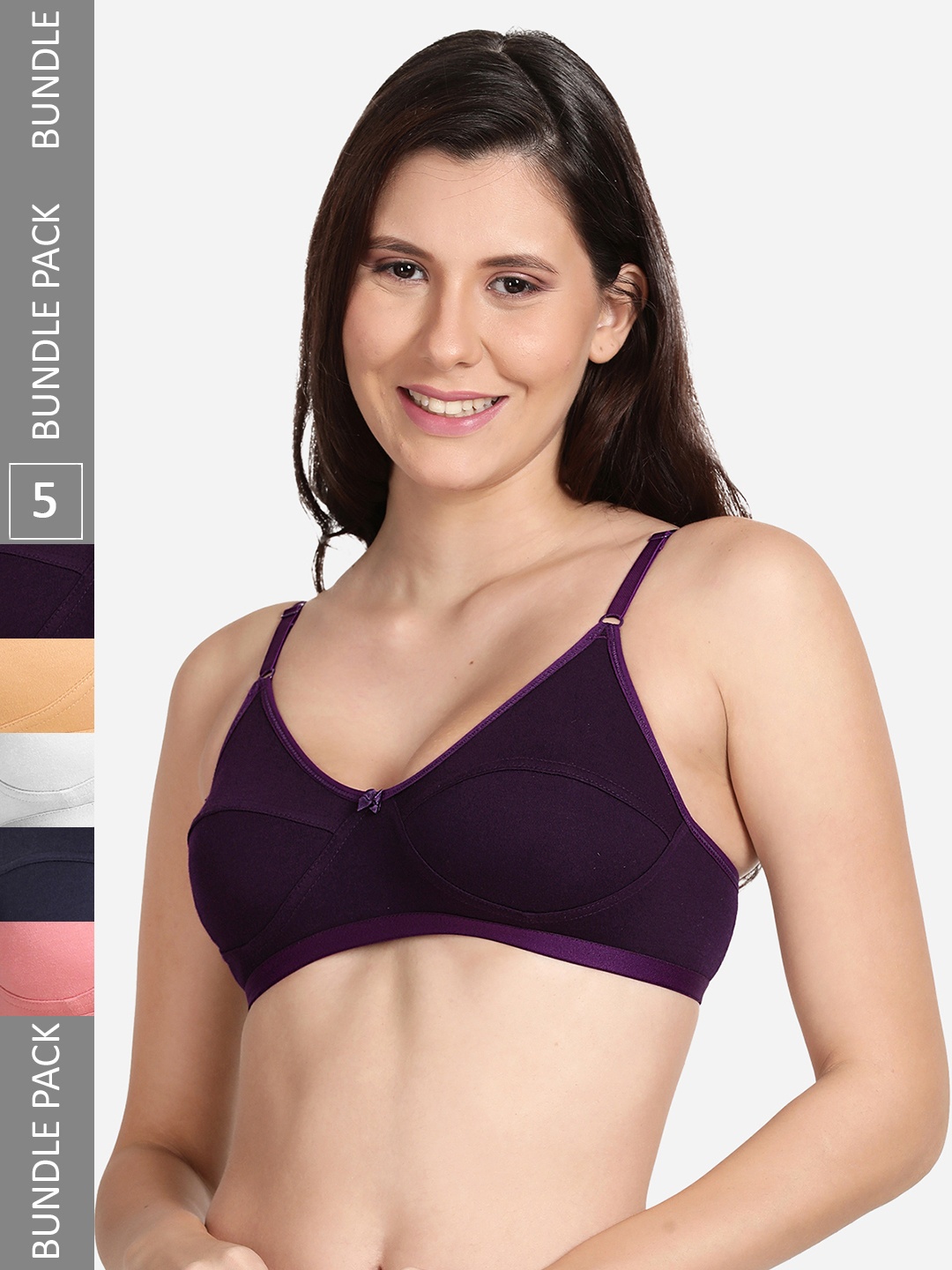 

shyaway Pack of 5 Everyday Bra, Nude