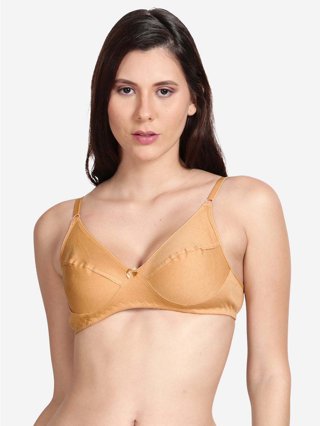 

shyaway Solid Non Padded Low Support Bra, Beige