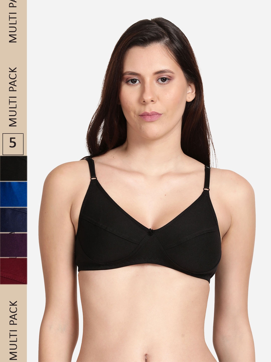 

shyaway Cotton Non Padded Bra, Maroon