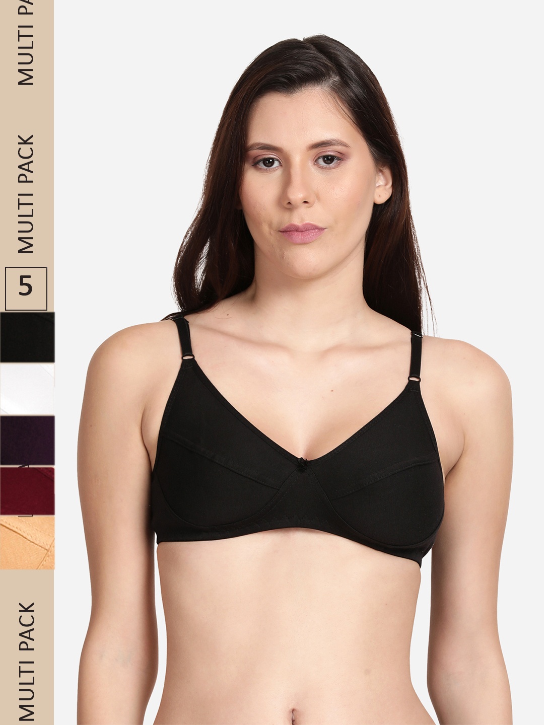 

shyaway Cotton Non Padded Bra, Maroon