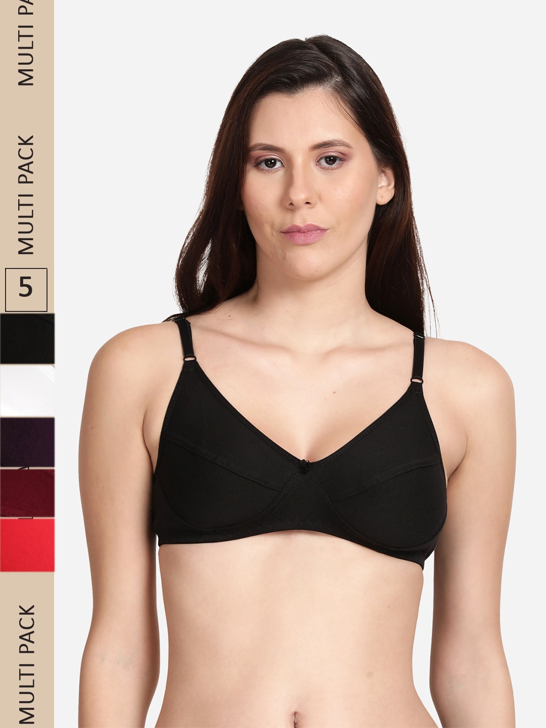 

shyaway Cotton Non Padded Bra, Maroon