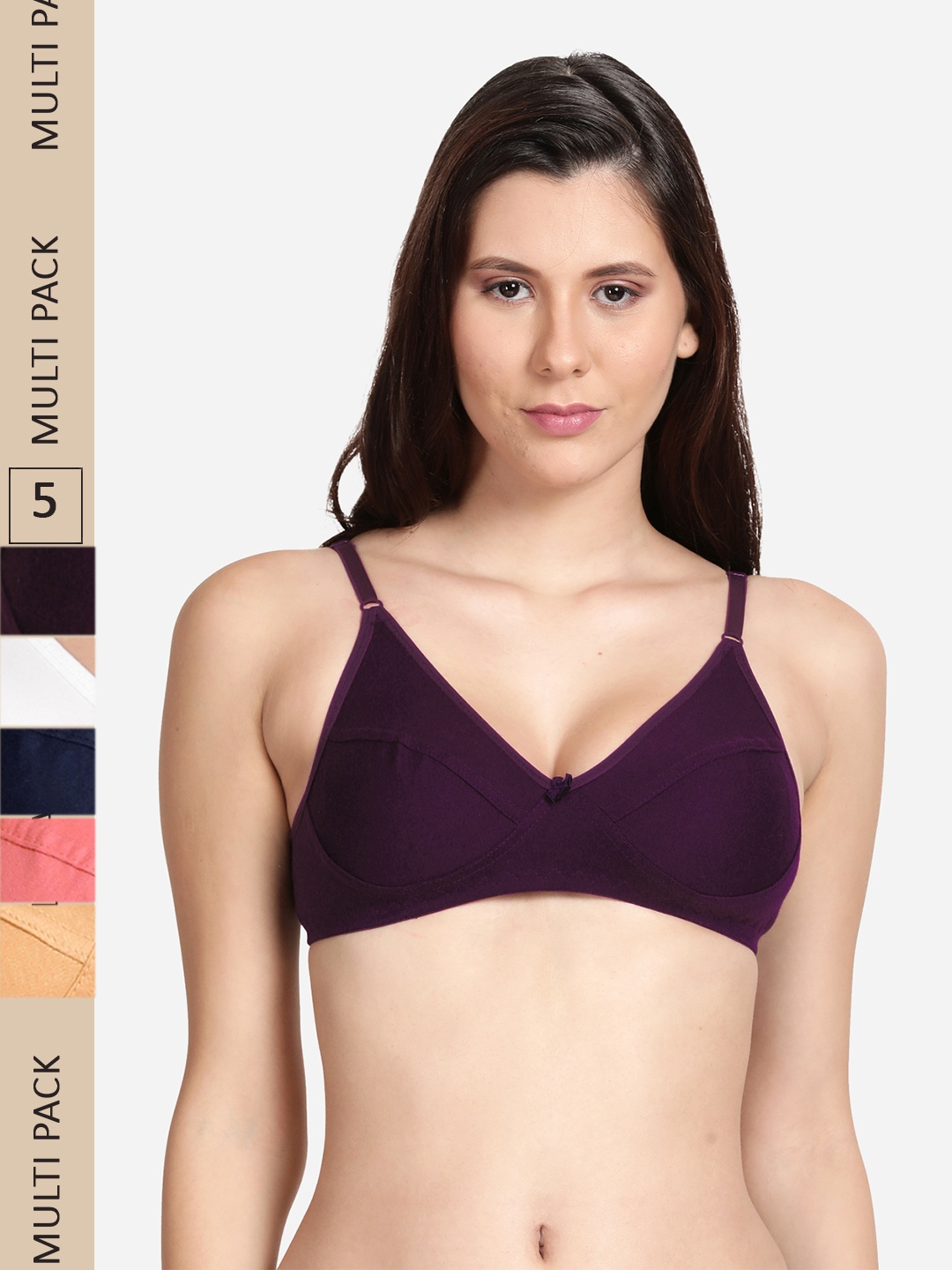 

shyaway Cotton Non Padded Bra, Pink