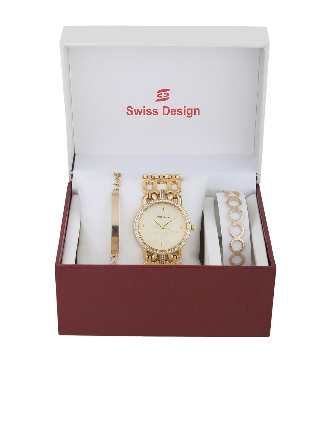 

Swiss Design Women Gold-Toned Watch Gift Set SD-Watch Gift Set-17