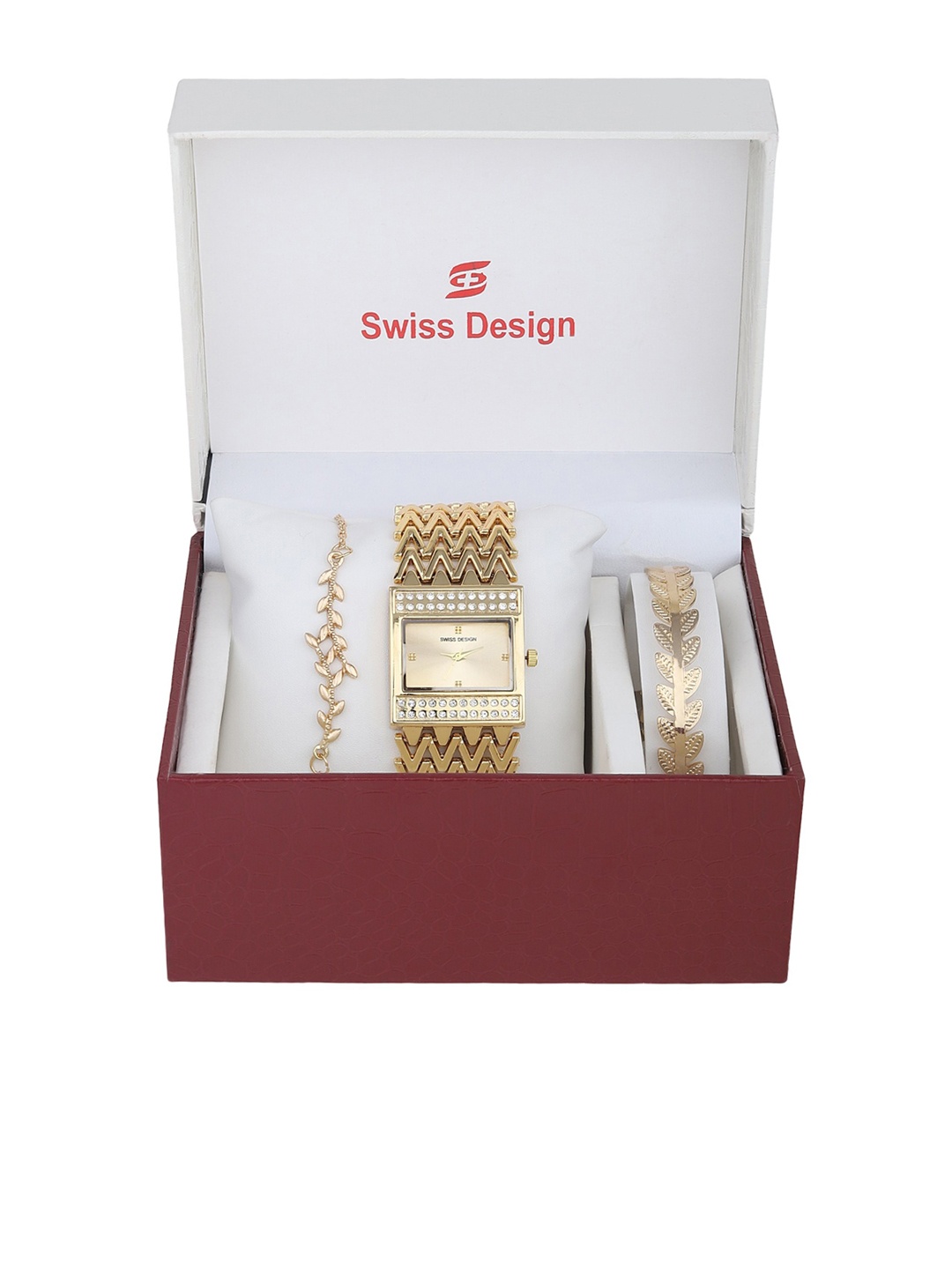 

Swiss Design Women Gold-Toned Watch Gift Set SD-Watch Gift Set-27