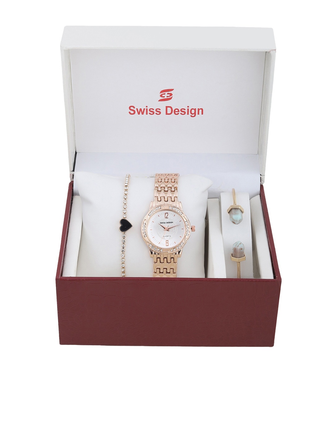 

Swiss Design Rose Gold-Toned Watch Gift Set SD-Watch Gift Set-24