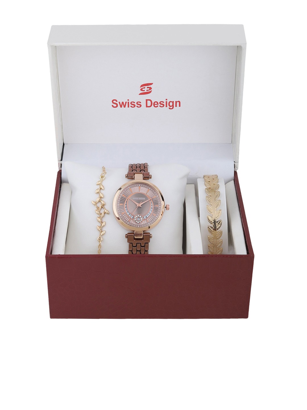 

Swiss Design Women Brown Watch Gift Set SD-Watch Gift Set-11