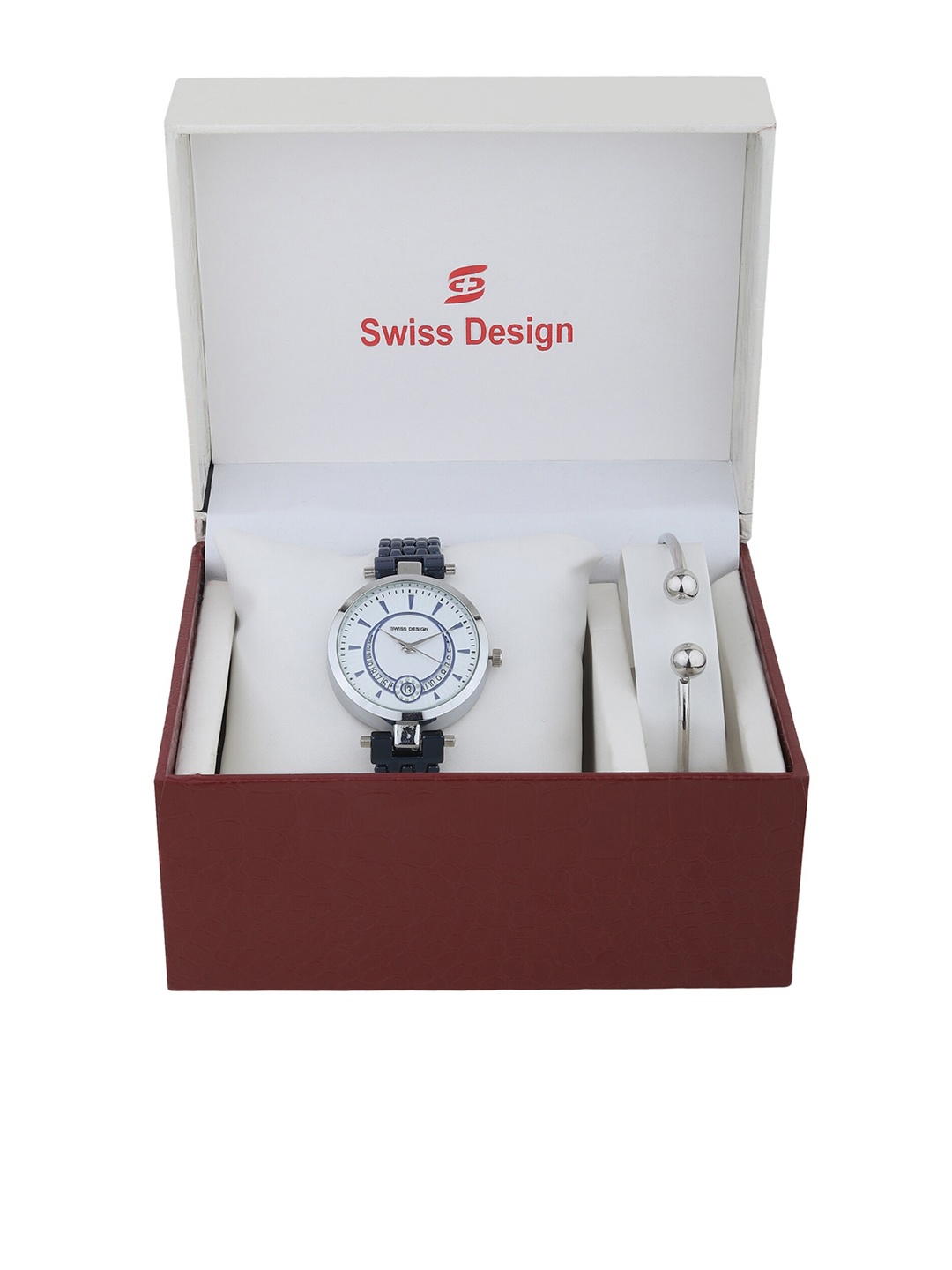 

Swiss Design Women Blue Solid Watch Gift Set SD-Watch Gift Set-03