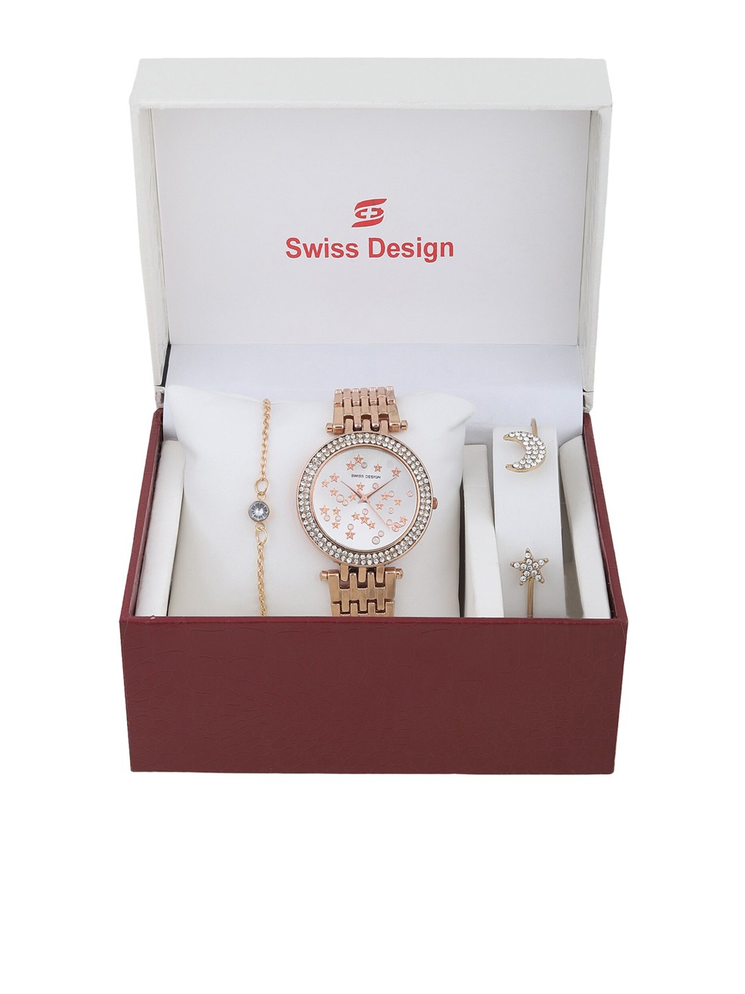 

Swiss Design Women Rose Watch Gift Set SD-Watch Gift Set-25