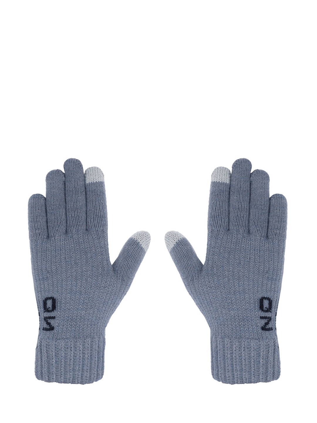 

LOOM LEGACY Men Grey Patterned Hand Gloves