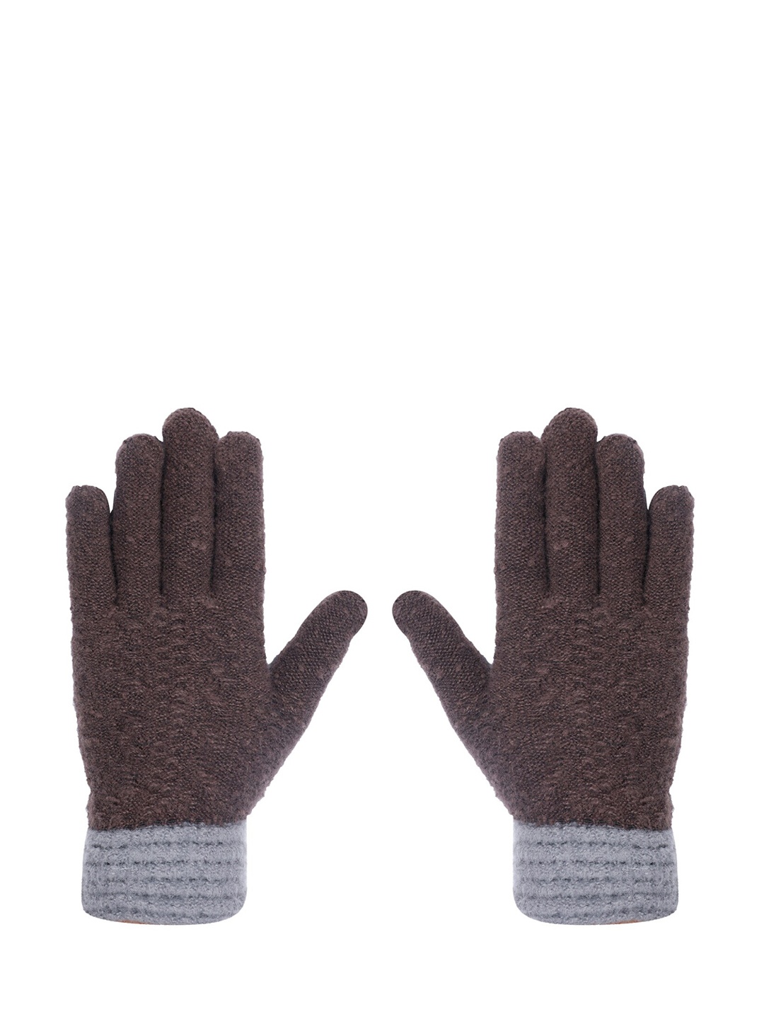 

LOOM LEGACY Men Brown Patterned Hand Gloves