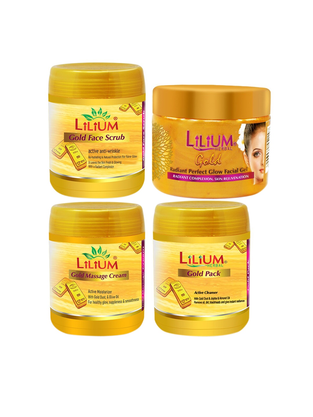 

Lilium Radiance Perfect Glow Facial Kit with Aloe Vera - 3.6Kg, Yellow