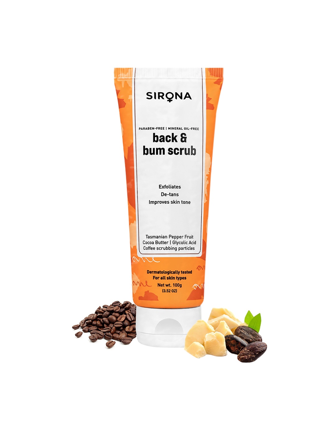 

Sirona Exfoliating Coffee Body Scrub, Orange