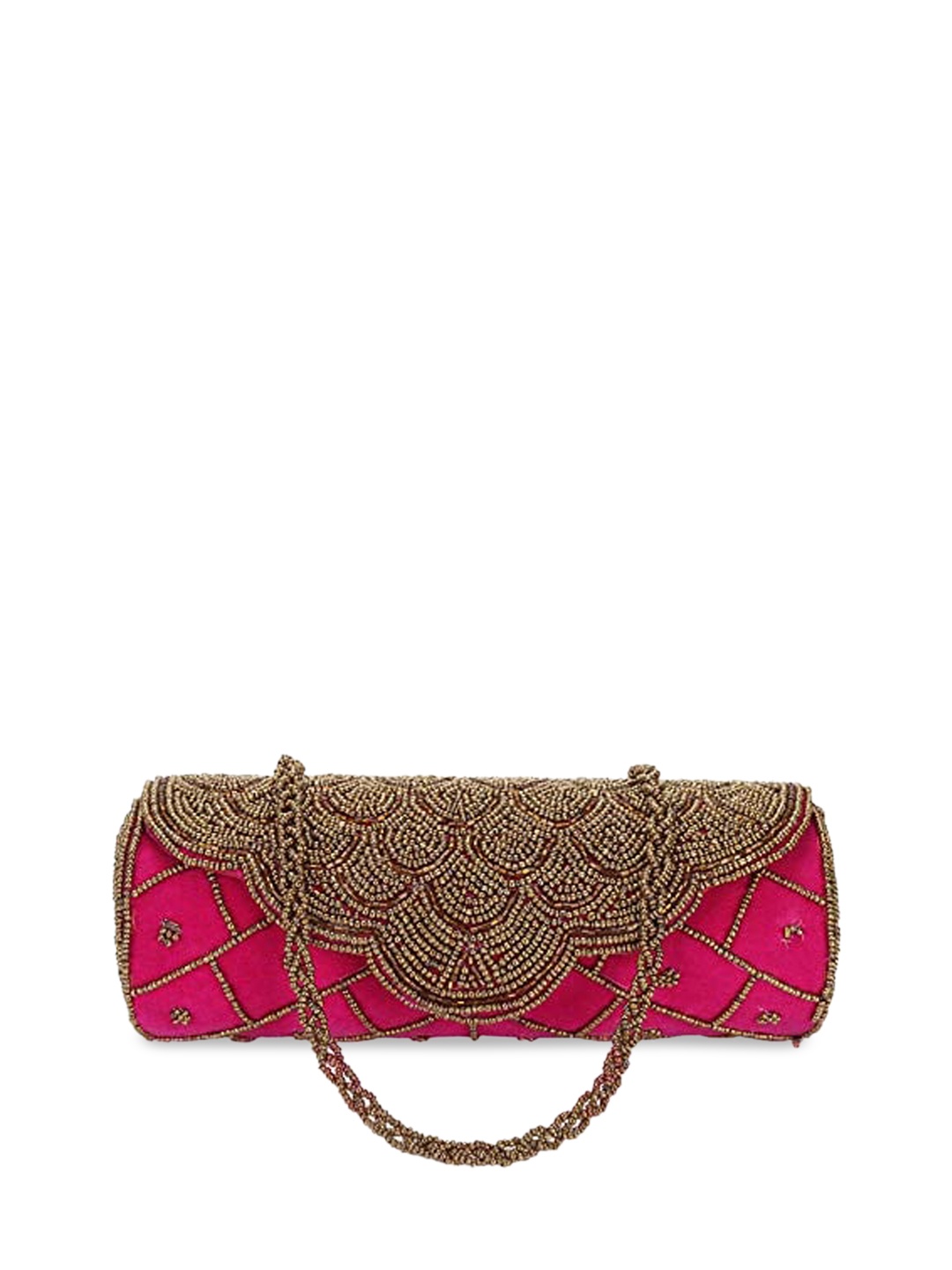 

DN Creation Magenta PU Swagger Sling Bag