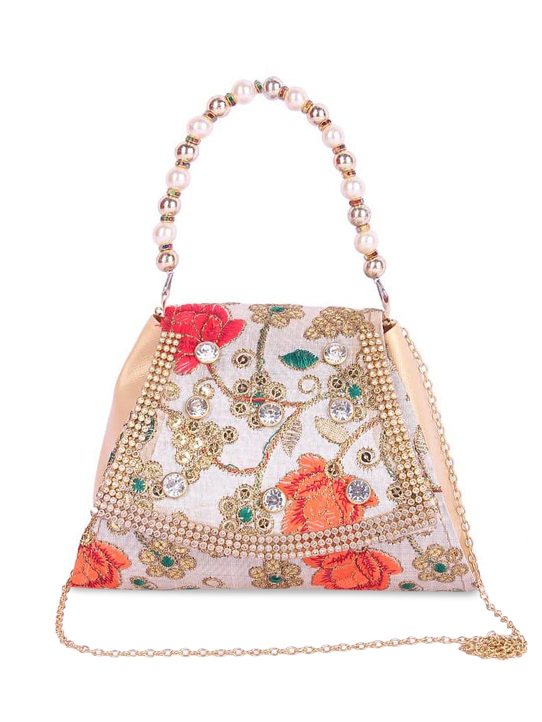 

DN Creation Multicoloured Embellished PU Bucket Shoulder Bag, Multi