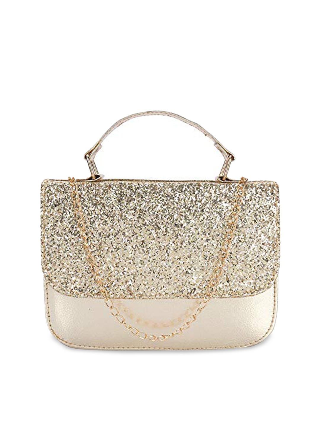 

DN Creation Gold-Toned PU Oversized Shopper Hobo Bag with Cut Work