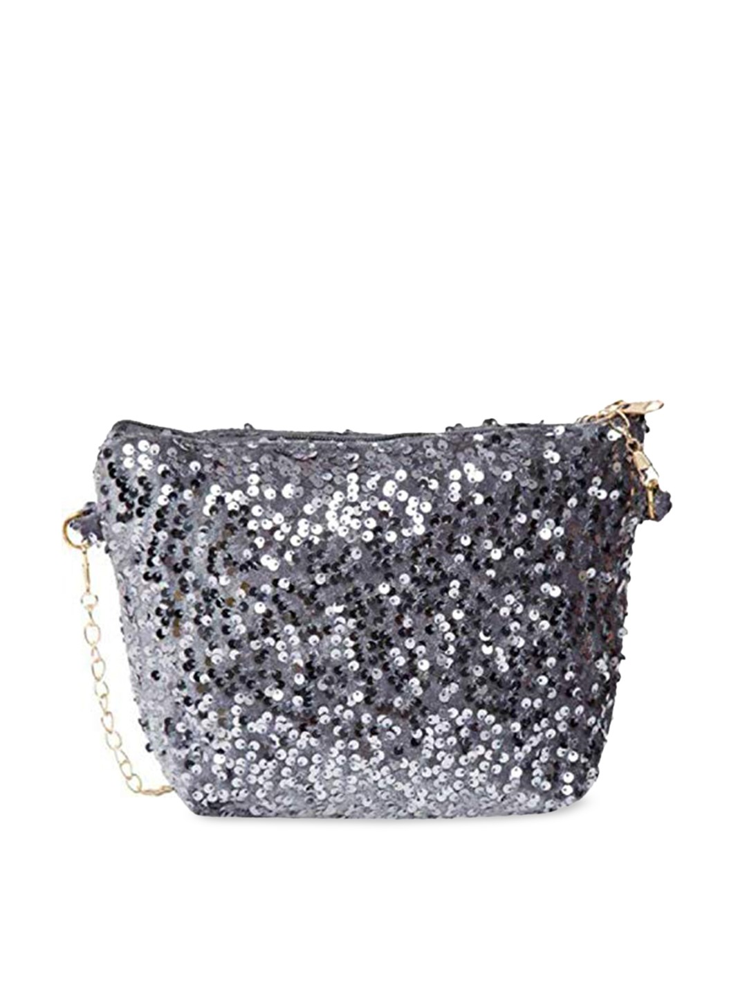

DN Creation Grey Floral Embellished PU Oversized Bucket Sling Bag