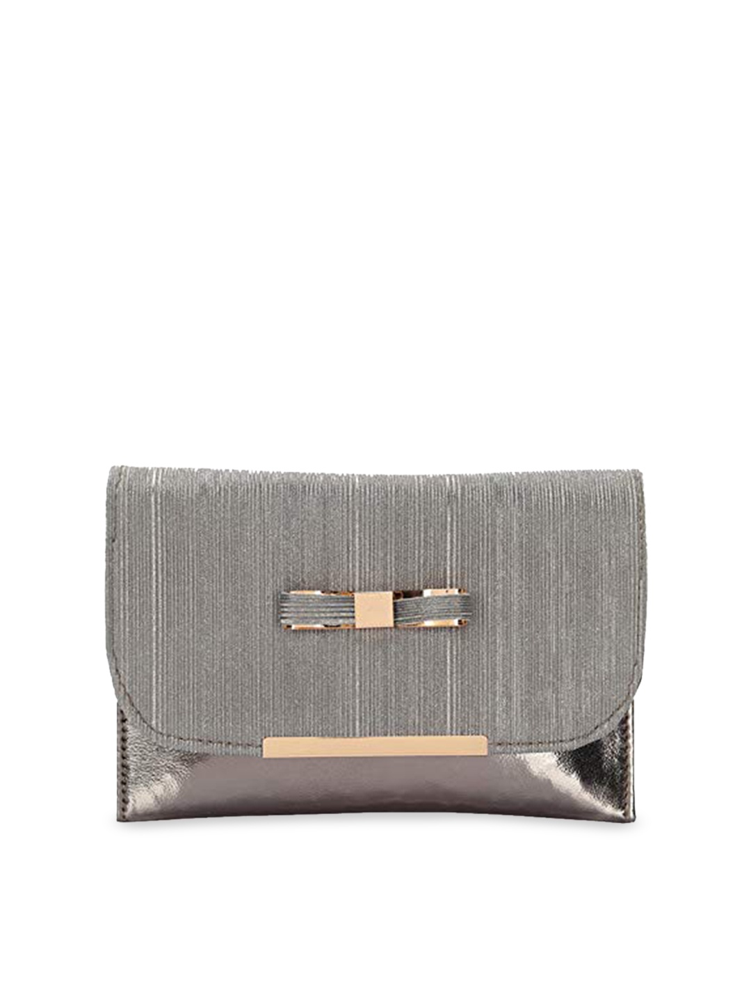 

DN Creation Grey PU Shopper Satchel with Bow Detail