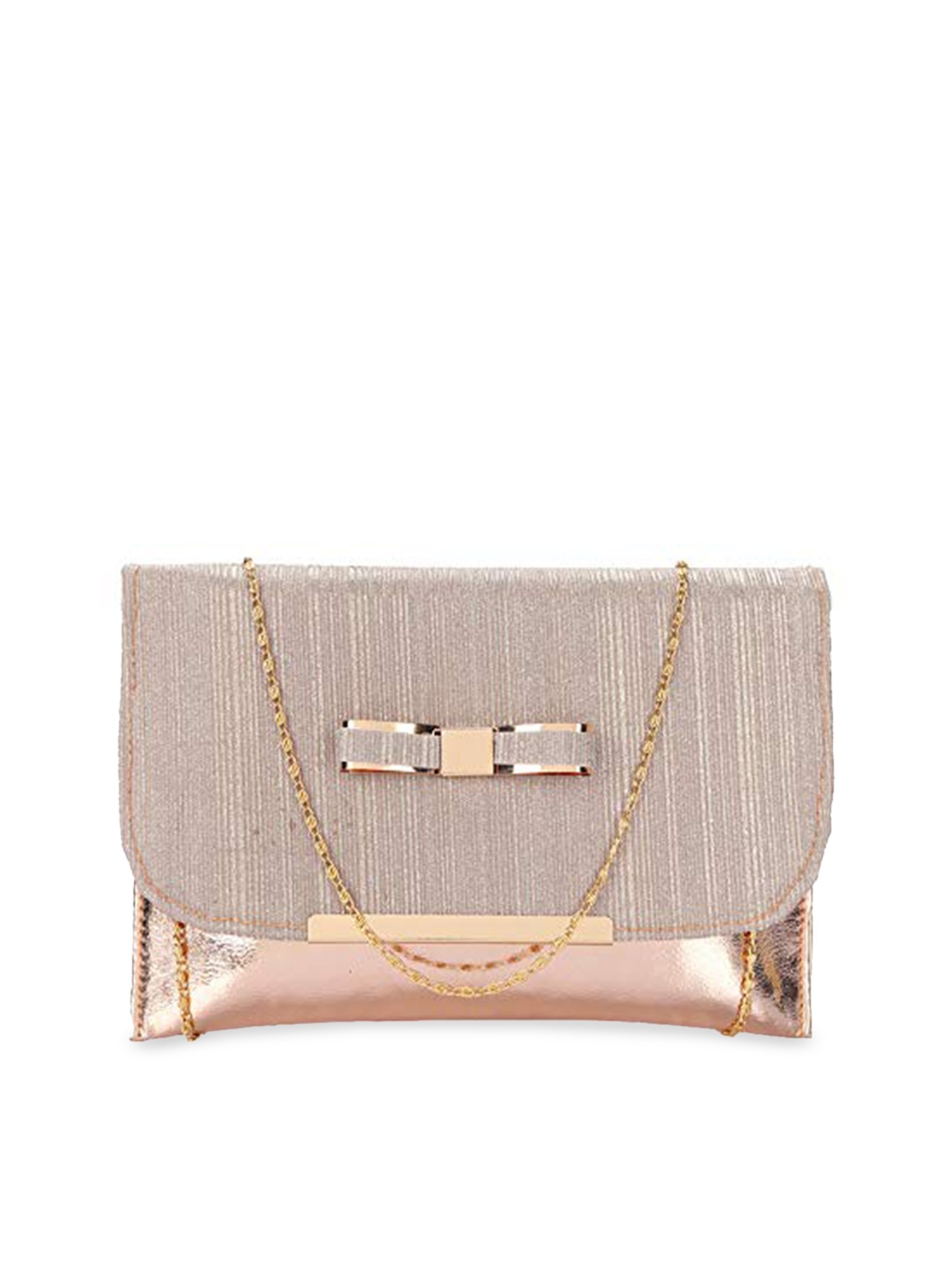 

DN Creation Rose PU Half Moon Satchel with Bow Detail
